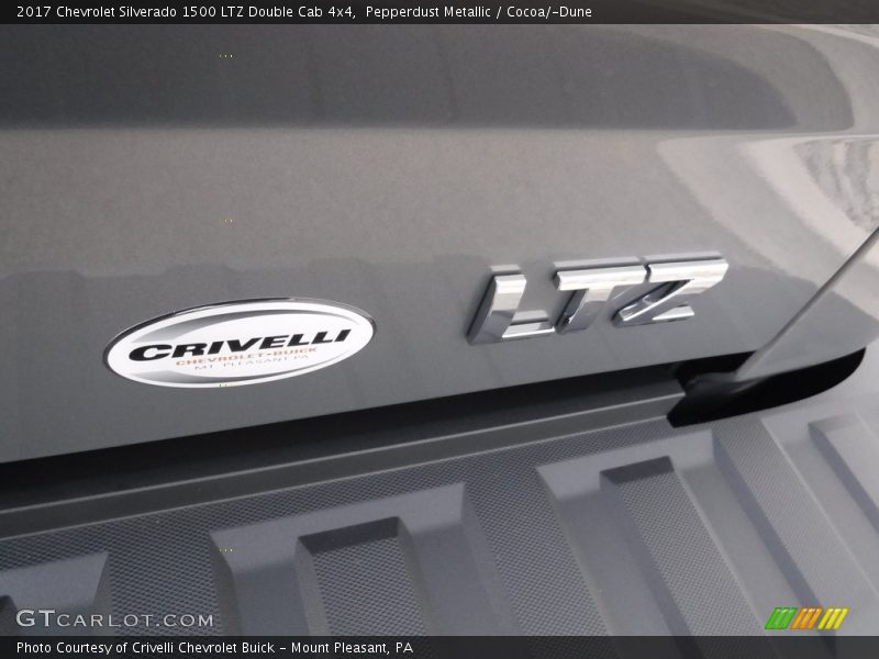 Pepperdust Metallic / Cocoa/­Dune 2017 Chevrolet Silverado 1500 LTZ Double Cab 4x4