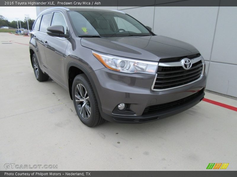 Predawn Gray Mica / Ash 2016 Toyota Highlander XLE