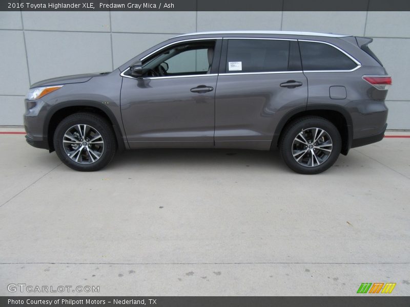 Predawn Gray Mica / Ash 2016 Toyota Highlander XLE