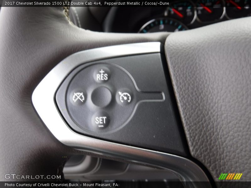 Pepperdust Metallic / Cocoa/­Dune 2017 Chevrolet Silverado 1500 LTZ Double Cab 4x4