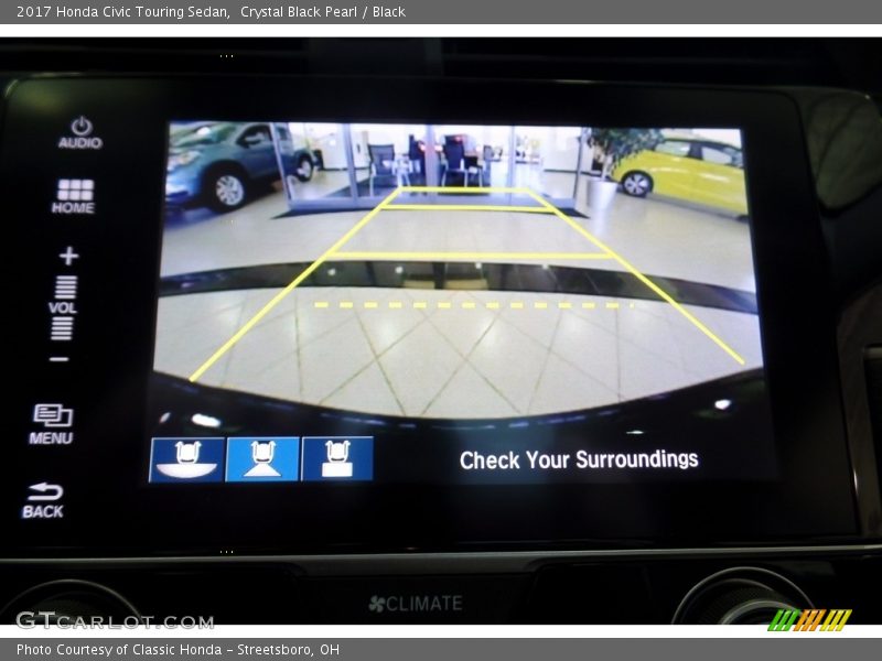 Crystal Black Pearl / Black 2017 Honda Civic Touring Sedan