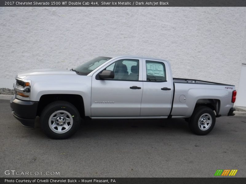 Front 3/4 View of 2017 Silverado 1500 WT Double Cab 4x4