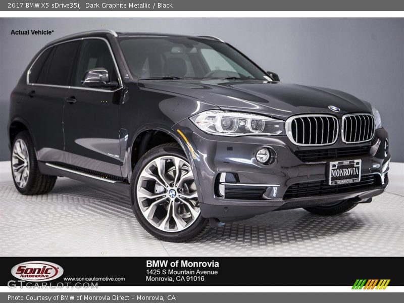 Dark Graphite Metallic / Black 2017 BMW X5 sDrive35i