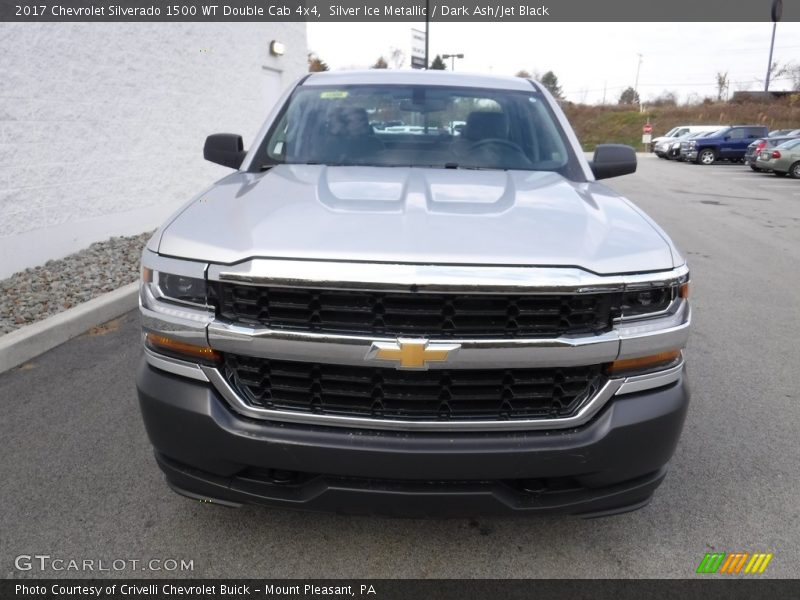 Silver Ice Metallic / Dark Ash/Jet Black 2017 Chevrolet Silverado 1500 WT Double Cab 4x4