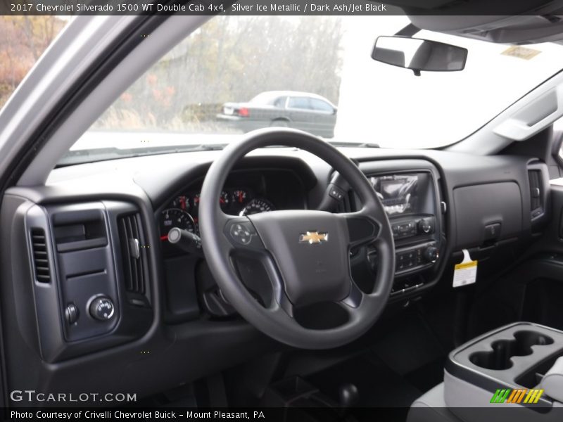 Silver Ice Metallic / Dark Ash/Jet Black 2017 Chevrolet Silverado 1500 WT Double Cab 4x4