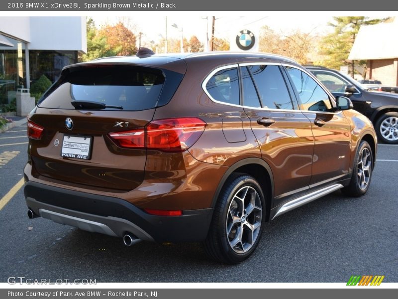 Sparkling Brown Metallic / Black 2016 BMW X1 xDrive28i