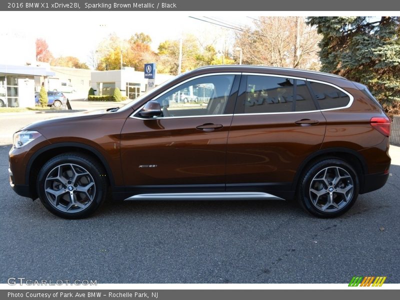 Sparkling Brown Metallic / Black 2016 BMW X1 xDrive28i