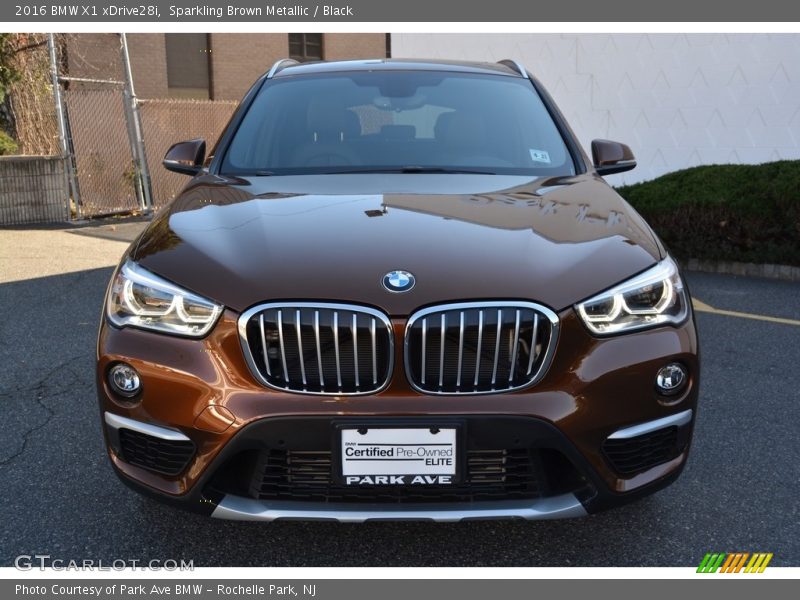Sparkling Brown Metallic / Black 2016 BMW X1 xDrive28i
