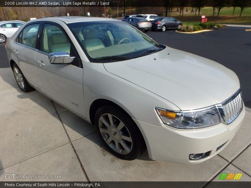 Light Sage Metallic / Sand 2008 Lincoln MKZ AWD Sedan