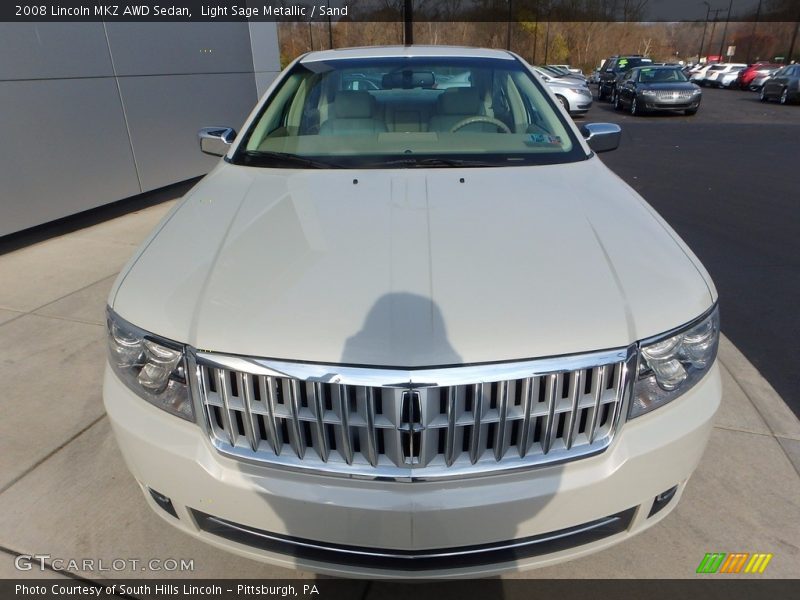 Light Sage Metallic / Sand 2008 Lincoln MKZ AWD Sedan