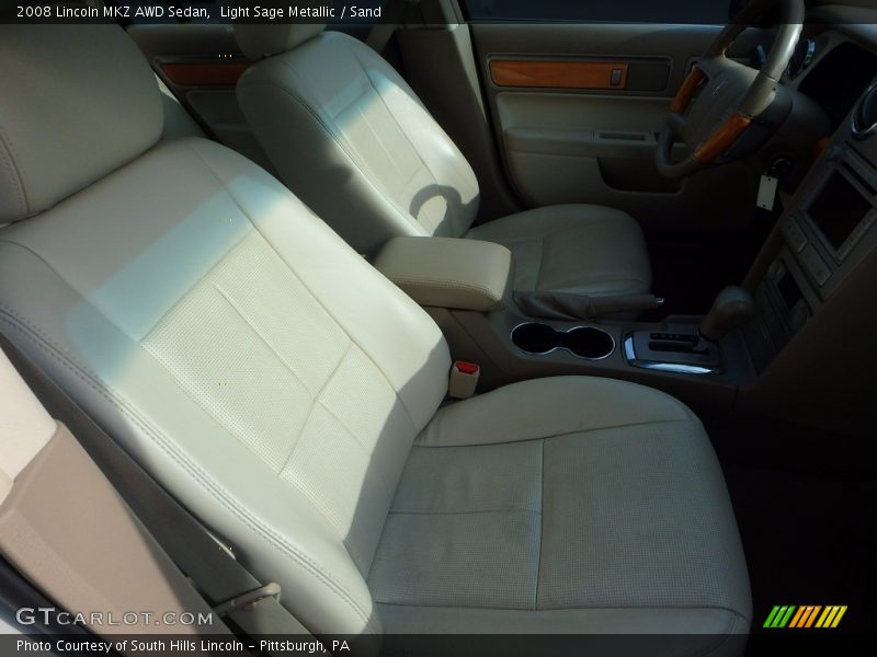 Light Sage Metallic / Sand 2008 Lincoln MKZ AWD Sedan