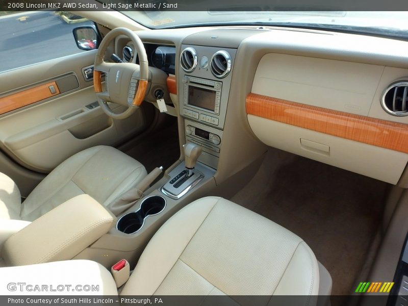 Light Sage Metallic / Sand 2008 Lincoln MKZ AWD Sedan