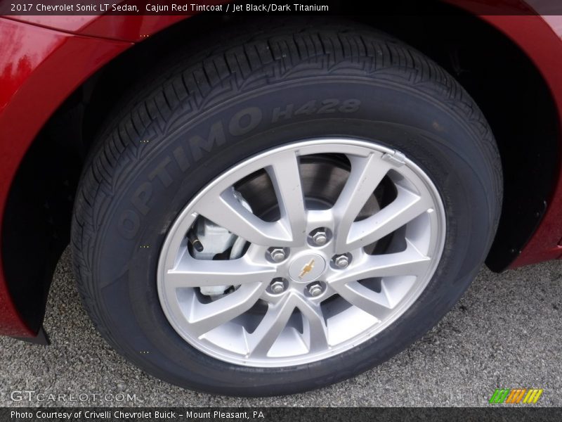 Cajun Red Tintcoat / Jet Black/Dark Titanium 2017 Chevrolet Sonic LT Sedan