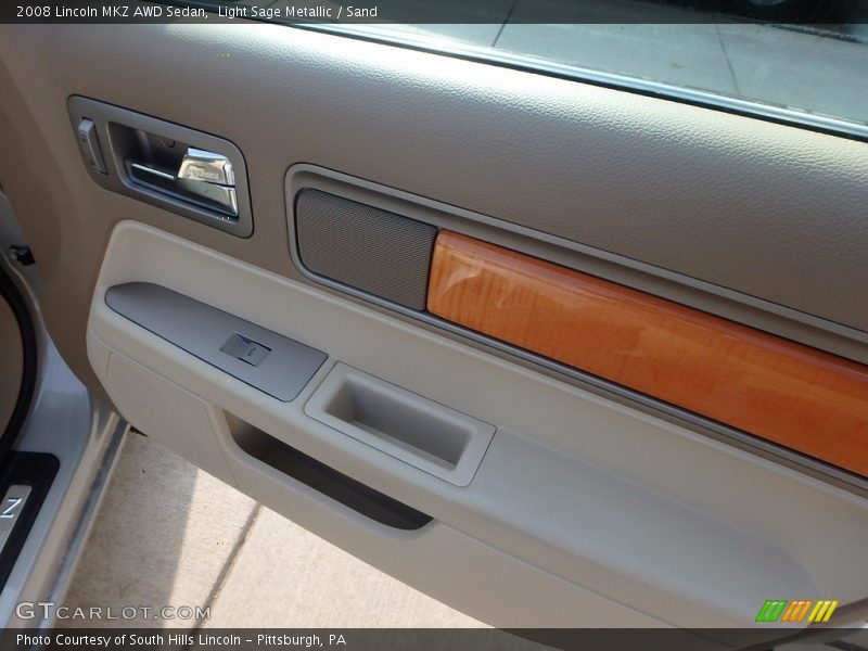 Light Sage Metallic / Sand 2008 Lincoln MKZ AWD Sedan