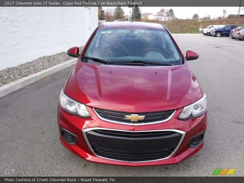 Cajun Red Tintcoat / Jet Black/Dark Titanium 2017 Chevrolet Sonic LT Sedan