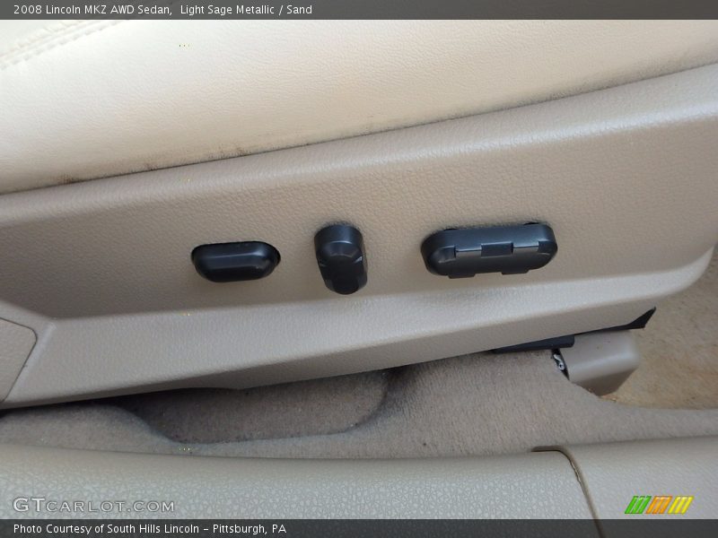 Light Sage Metallic / Sand 2008 Lincoln MKZ AWD Sedan
