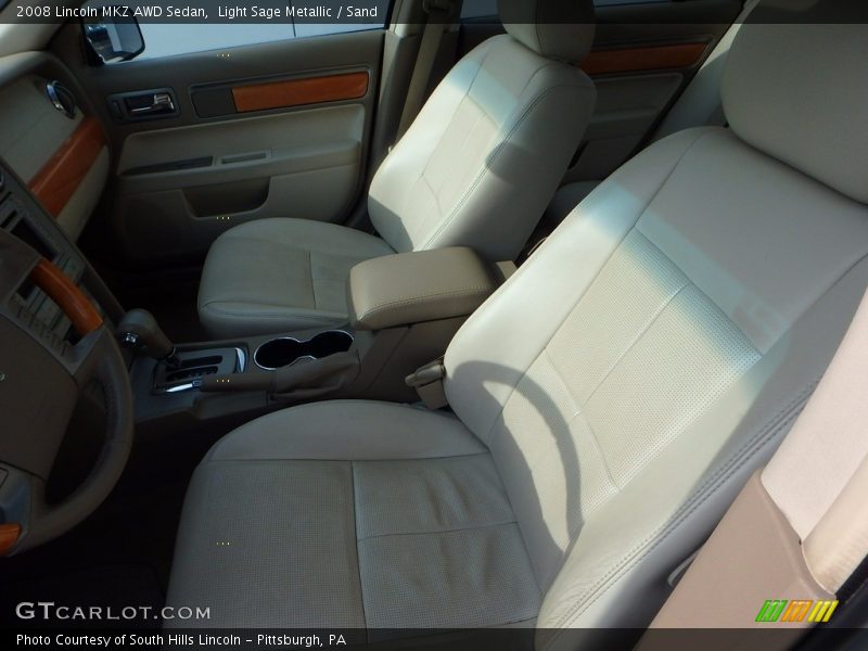 Light Sage Metallic / Sand 2008 Lincoln MKZ AWD Sedan