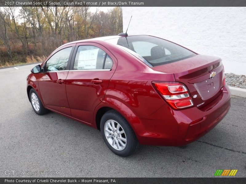 Cajun Red Tintcoat / Jet Black/Dark Titanium 2017 Chevrolet Sonic LT Sedan