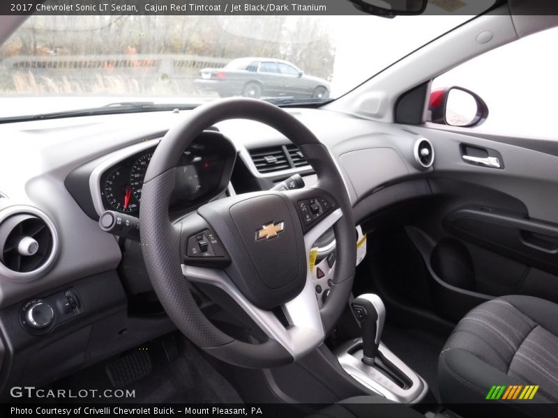 Cajun Red Tintcoat / Jet Black/Dark Titanium 2017 Chevrolet Sonic LT Sedan