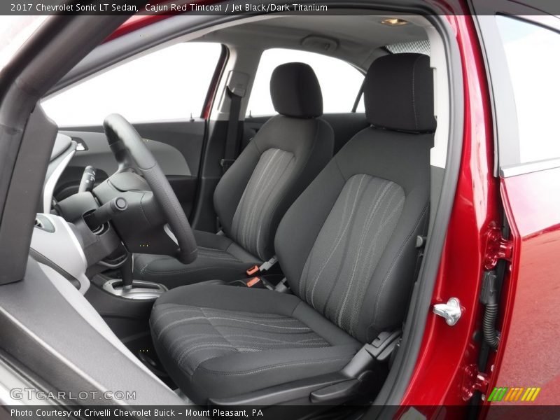 Cajun Red Tintcoat / Jet Black/Dark Titanium 2017 Chevrolet Sonic LT Sedan