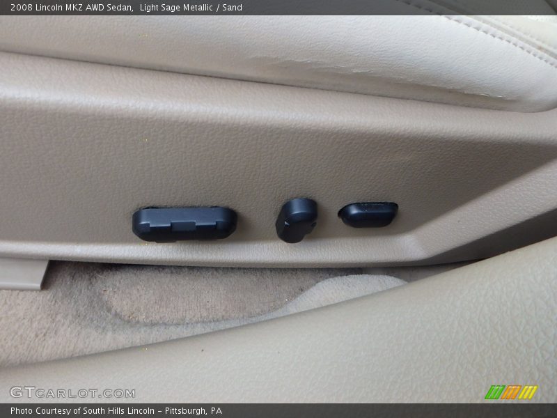 Light Sage Metallic / Sand 2008 Lincoln MKZ AWD Sedan