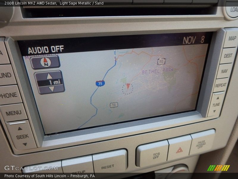 Light Sage Metallic / Sand 2008 Lincoln MKZ AWD Sedan