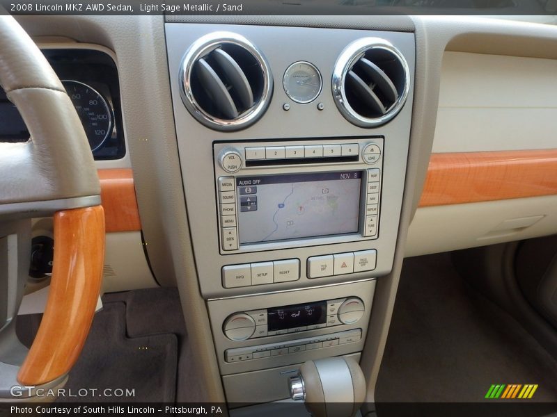 Light Sage Metallic / Sand 2008 Lincoln MKZ AWD Sedan