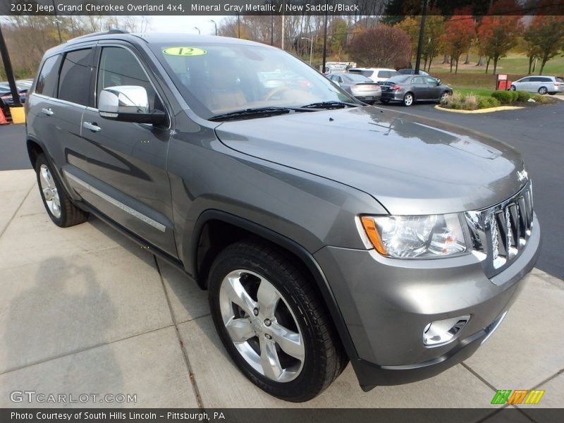 Mineral Gray Metallic / New Saddle/Black 2012 Jeep Grand Cherokee Overland 4x4