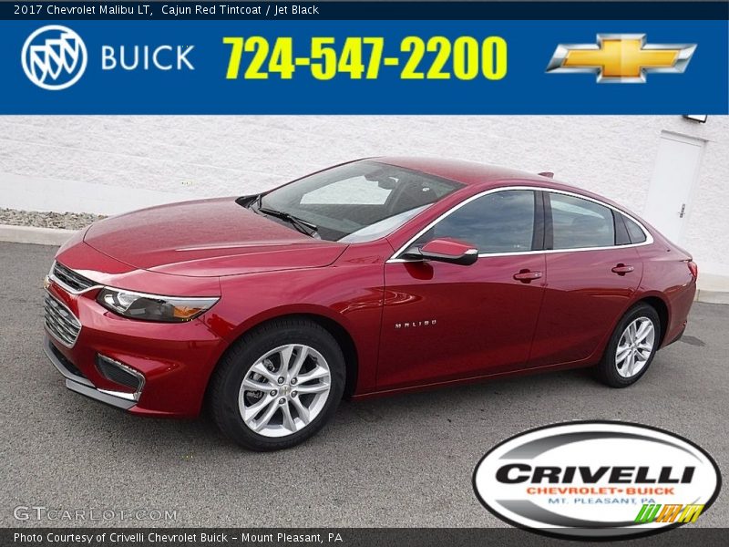 Cajun Red Tintcoat / Jet Black 2017 Chevrolet Malibu LT
