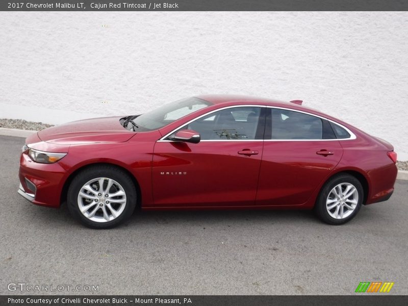 Cajun Red Tintcoat / Jet Black 2017 Chevrolet Malibu LT