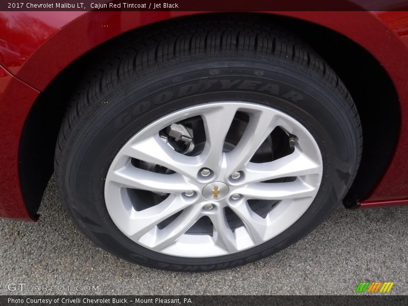 Cajun Red Tintcoat / Jet Black 2017 Chevrolet Malibu LT