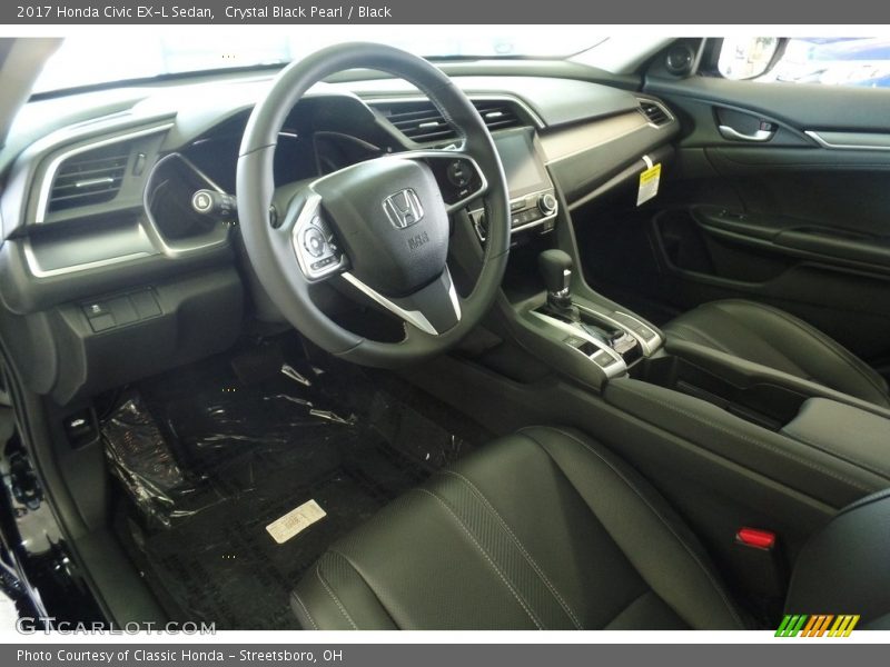  2017 Civic EX-L Sedan Black Interior