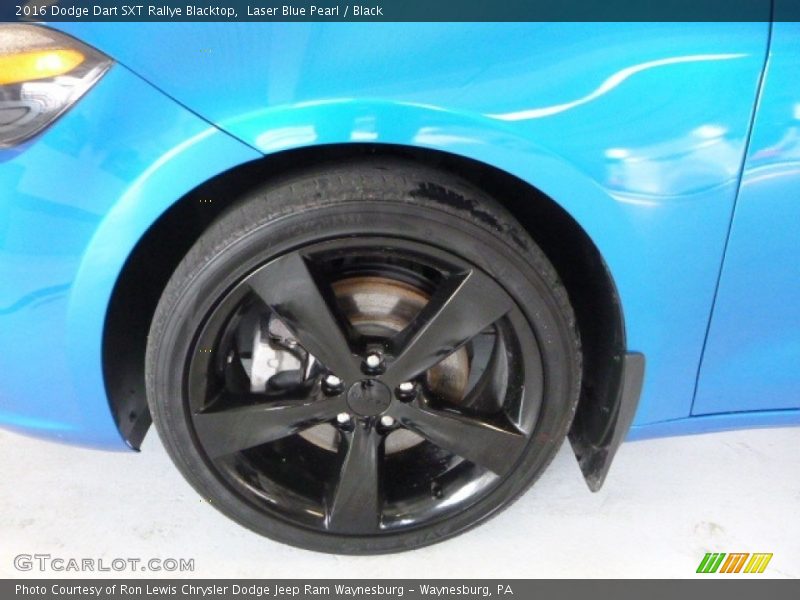 Laser Blue Pearl / Black 2016 Dodge Dart SXT Rallye Blacktop