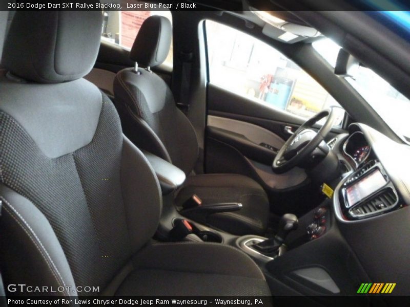 Laser Blue Pearl / Black 2016 Dodge Dart SXT Rallye Blacktop