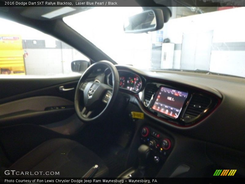 Laser Blue Pearl / Black 2016 Dodge Dart SXT Rallye Blacktop