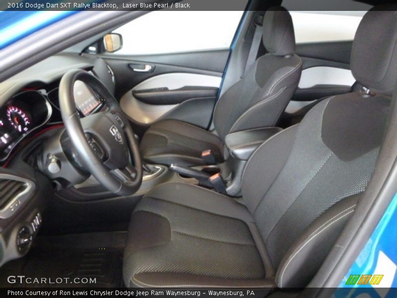 Laser Blue Pearl / Black 2016 Dodge Dart SXT Rallye Blacktop
