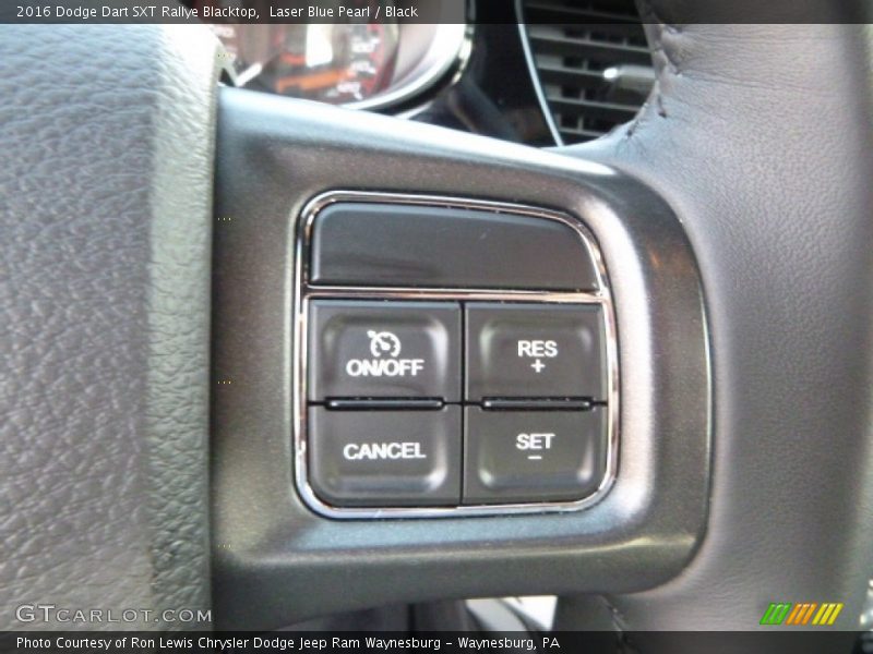 Laser Blue Pearl / Black 2016 Dodge Dart SXT Rallye Blacktop