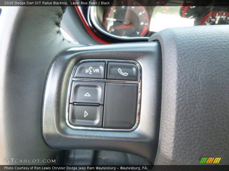 Laser Blue Pearl / Black 2016 Dodge Dart SXT Rallye Blacktop