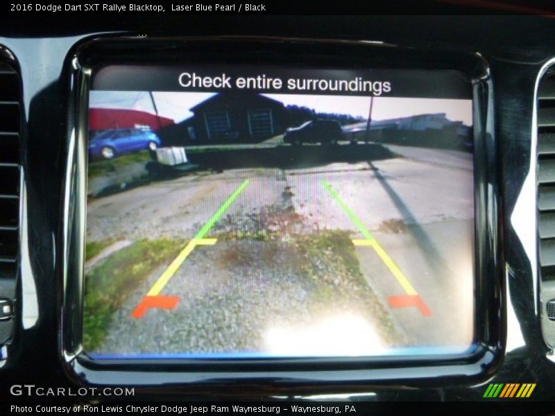 Laser Blue Pearl / Black 2016 Dodge Dart SXT Rallye Blacktop