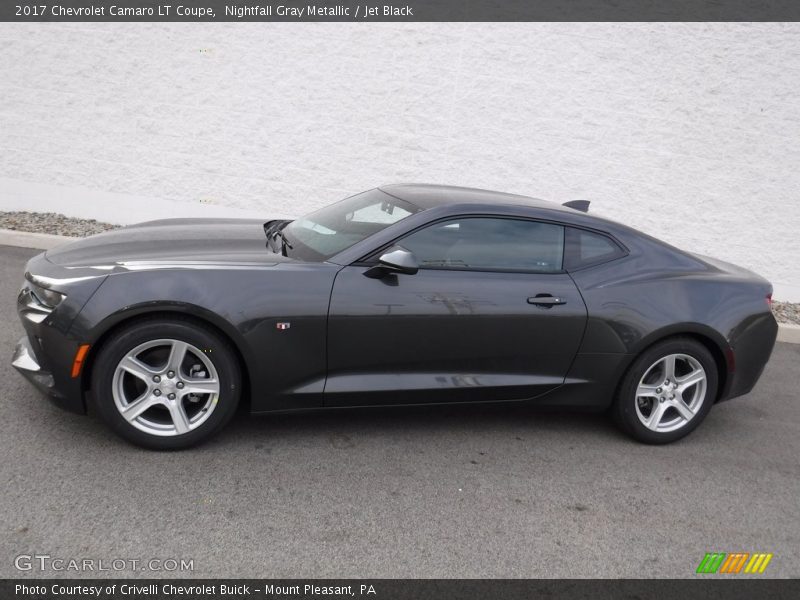 Nightfall Gray Metallic / Jet Black 2017 Chevrolet Camaro LT Coupe