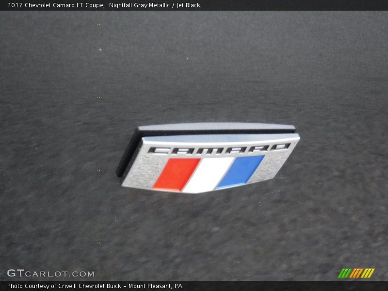 Nightfall Gray Metallic / Jet Black 2017 Chevrolet Camaro LT Coupe