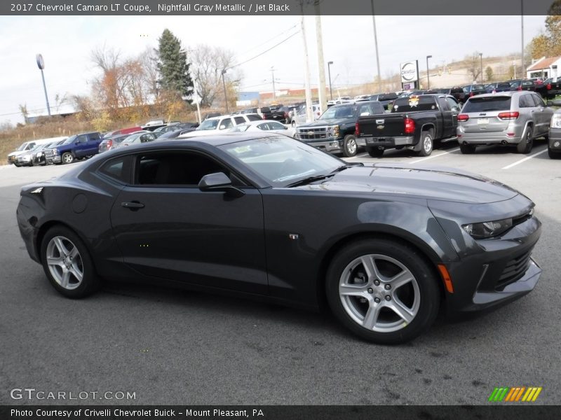 Nightfall Gray Metallic / Jet Black 2017 Chevrolet Camaro LT Coupe