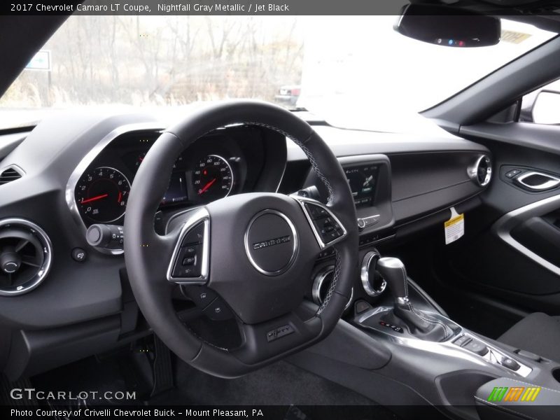 Nightfall Gray Metallic / Jet Black 2017 Chevrolet Camaro LT Coupe