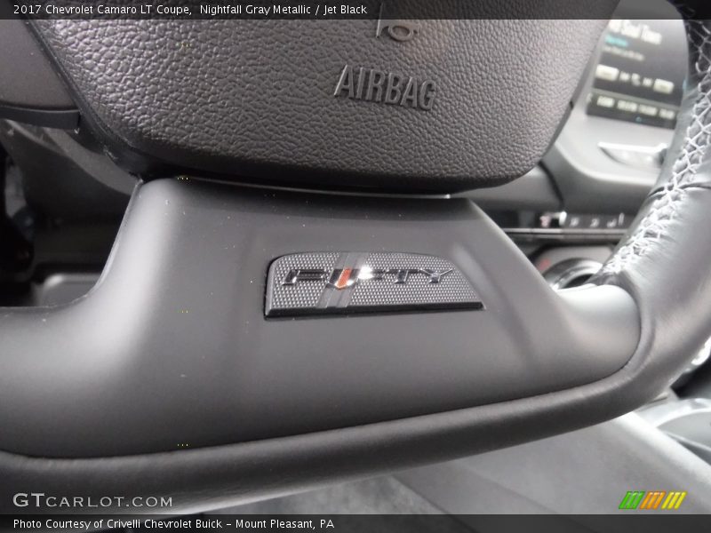 Nightfall Gray Metallic / Jet Black 2017 Chevrolet Camaro LT Coupe