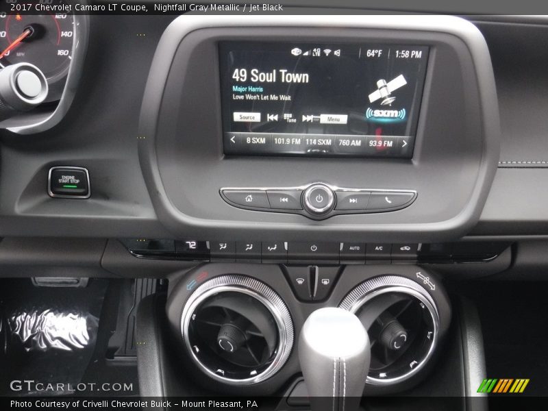 Nightfall Gray Metallic / Jet Black 2017 Chevrolet Camaro LT Coupe