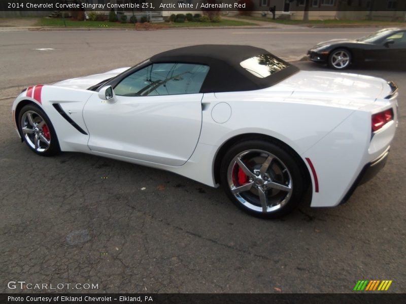 Arctic White / Adrenaline Red 2014 Chevrolet Corvette Stingray Convertible Z51