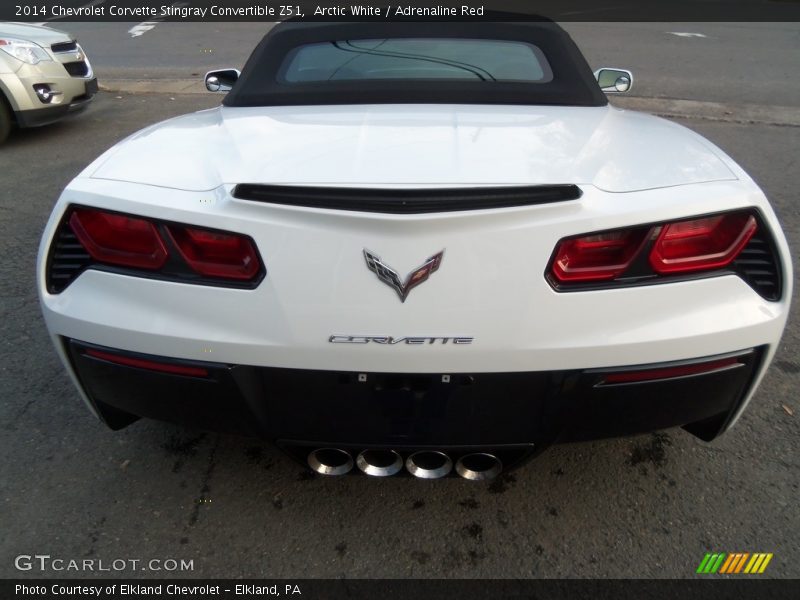 Arctic White / Adrenaline Red 2014 Chevrolet Corvette Stingray Convertible Z51
