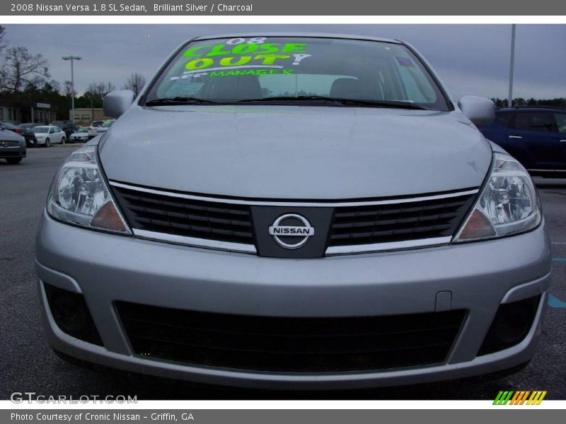 Brilliant Silver / Charcoal 2008 Nissan Versa 1.8 SL Sedan