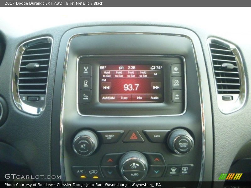 Controls of 2017 Durango SXT AWD