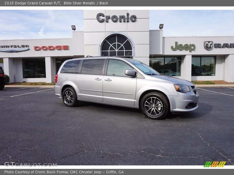 Billet Silver Metallic / Black 2016 Dodge Grand Caravan R/T